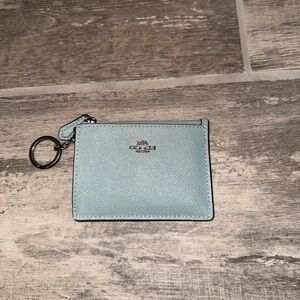 Coach Light Blue Card Holder